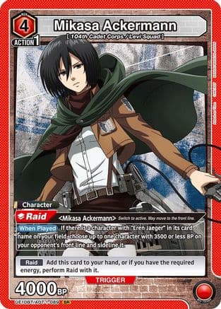 Mikasa Ackermann (089) — UE10BT: Attack on Titan