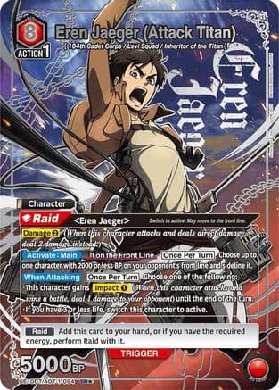 Eren Jaeger (Attack Titan) (094) (SR*) — UE10BT: Attack on Titan