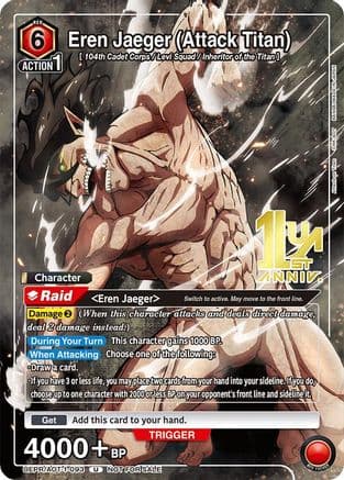 Eren Jaeger (Attack Titan) (093) — Union Arena Promotion Cards
