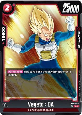 Vegeta : DA - FB07-020 — Wish For Shenron