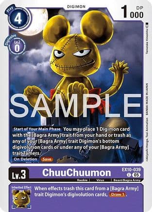 ChuuChuumon — Sinister Order Digimon Card Game card by Tomotake Kinoshita