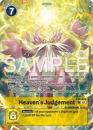 Heaven's Judgement (Championship 25-26 Tamers Pack Season 1) — Digimon Card Game card