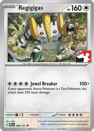 Regigigas - 086/131 — Prize Pack Series Cards