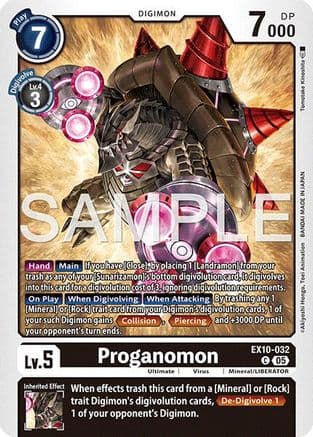 Proganomon — Sinister Order Digimon Card Game card by Tomotake Kinoshita