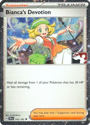 Bianca's Devotion - 142/162 (Cosmos Holo) — Prize Pack Series Cards Pokémon TCG card by En Morikura