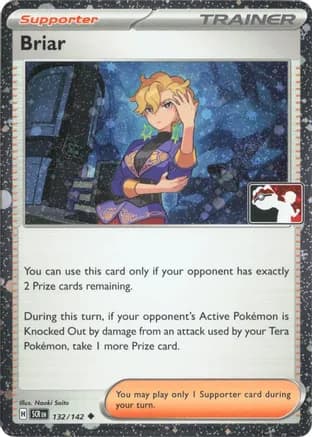 Briar - 132/142 (Cosmos Holo) — Prize Pack Series Cards Pokémon TCG card by Naoki Saito