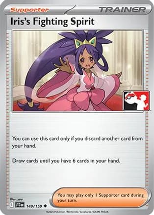 Iris's Fighting Spirit - 149/159 — Prize Pack Series Cards