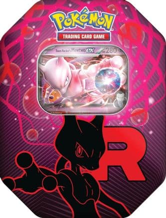 Team Rocket Tin [Team Rocket's Mewtwo ex] (International Version) — Miscellaneous Cards & Products