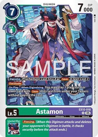 Astamon — Sinister Order Digimon Card Game card by Akiyoshi Honga, Toei Animation