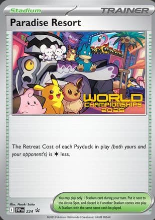 Paradise Resort - 224 (World Championships 2025) — SV: Scarlet & Violet Promo Cards