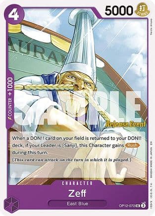 Zeff — Legacy of the Master Release Event Cards