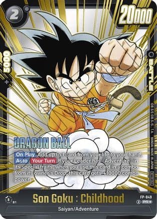 Son Goku : Childhood (Gold) — Fusion World Promotion Cards and Packs