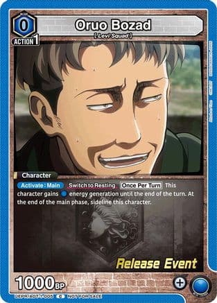 Oruo Bozad — UE10BT: Attack on Titan Release Event Cards