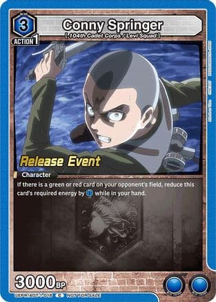 Conny Springer (016) — UE10BT: Attack on Titan Release Event Cards