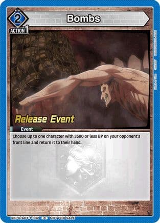 Bombs — UE10BT: Attack on Titan Release Event Cards