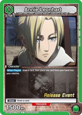 Annie Leonhart (050) — UE10BT: Attack on Titan Release Event Cards