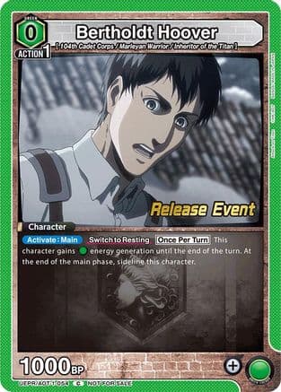 Bertholdt Hoover (054) — UE10BT: Attack on Titan Release Event Cards