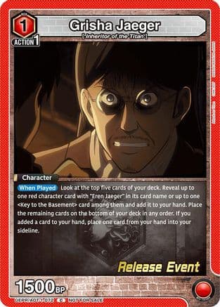 Grisha Jaeger — UE10BT: Attack on Titan Release Event Cards