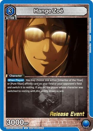 Hange Zoe (003) — UE10BT: Attack on Titan Release Event Cards