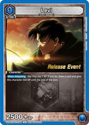 Levi (008) — UE10BT: Attack on Titan Release Event Cards