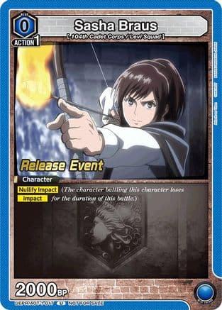 Sasha Braus (017) — UE10BT: Attack on Titan Release Event Cards