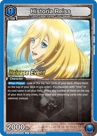 Historia Reiss (020) — UE10BT: Attack on Titan Release Event Cards