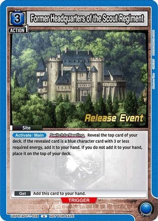 Former Headquarters of the Scout Regiment — UE10BT: Attack on Titan Release Event Cards