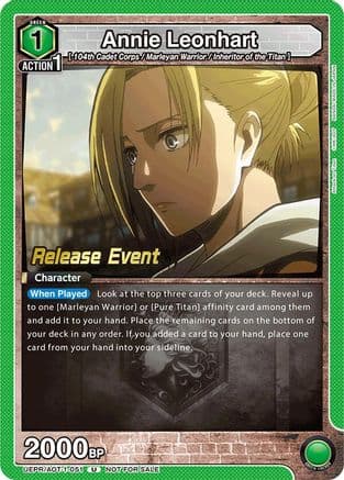 Annie Leonhart (051) — UE10BT: Attack on Titan Release Event Cards