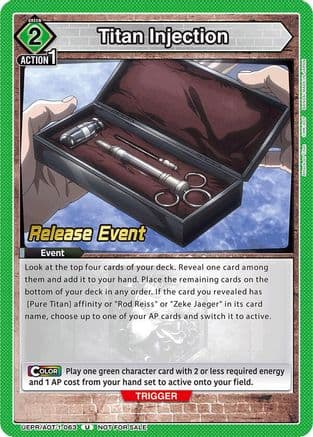 Titan Injection — UE10BT: Attack on Titan Release Event Cards