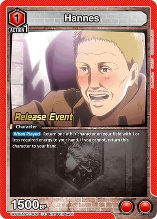 Hannes — UE10BT: Attack on Titan Release Event Cards