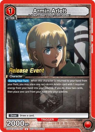 Armin Arlelt (076) — UE10BT: Attack on Titan Release Event Cards