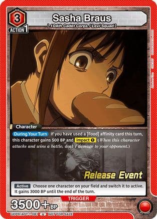 Sasha Braus (081) — UE10BT: Attack on Titan Release Event Cards