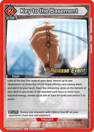 Key to the Basement — UE10BT: Attack on Titan Release Event Cards