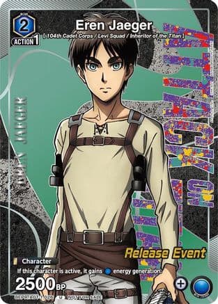 Eren Jaeger (Release Event Participation) — UE10BT: Attack on Titan Release Event Cards