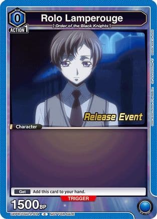 Rolo Lamperouge (014) — UEX03BT: CODE GEASS: Lelouch of the Rebellion Vol.2 Release Event Cards