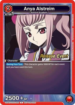Anya Alstreim (062) — UEX03BT: CODE GEASS: Lelouch of the Rebellion Vol.2 Release Event Cards