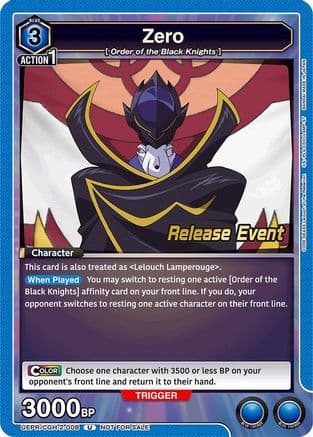 Zero (008) — UEX03BT: CODE GEASS: Lelouch of the Rebellion Vol.2 Release Event Cards