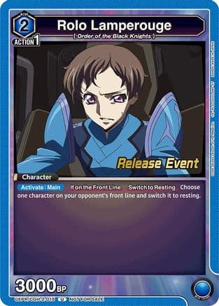 Rolo Lamperouge (015) — UEX03BT: CODE GEASS: Lelouch of the Rebellion Vol.2 Release Event Cards