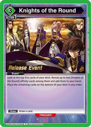Knights of the Round — UEX03BT: CODE GEASS: Lelouch of the Rebellion Vol.2 Release Event Cards