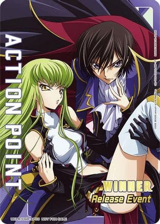 Action Point Card (Release Event Winner) — UEX03BT: CODE GEASS: Lelouch of the Rebellion Vol.2 Release Event Cards