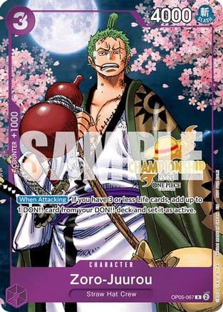 Zoro-Juurou (CS 25-26 Event Pack) — One Piece Promotion Cards
