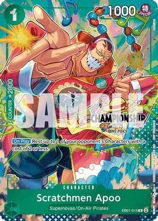 Scratchmen Apoo (CS 25-26 Celebration Pack) — One Piece Promotion Cards