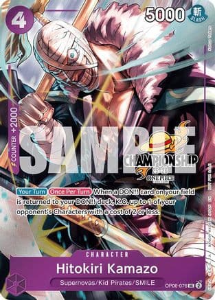 Hitokiri Kamazo (CS 25-26 Celebration Pack) — One Piece Promotion Cards