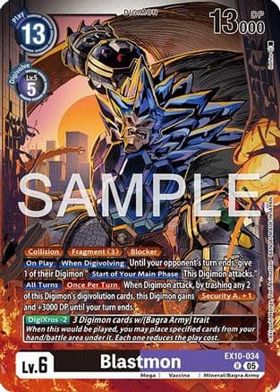 Blastmon — Sinister Order Digimon Card Game card by Akihiro Nakamura
