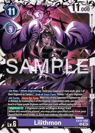 Lilithmon — Sinister Order Digimon Card Game card by Masami Hisaeda
