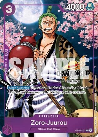 Zoro-Juurou (CS 25-26 Event Pack Finalist Ver.) — One Piece Promotion Cards