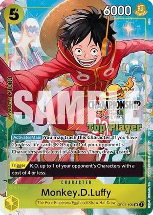 Monkey.D.Luffy (CS 25-26 Top Player Pack) — One Piece Promotion Cards