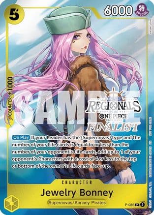 Jewelry Bonney (Online Regional Finalist Card Set 2025 Vol.2) — One Piece Promotion Cards