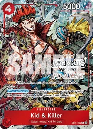 Kid & Killer (Online Regional Finalist Card Set 2025 Vol.2) — One Piece Promotion Cards