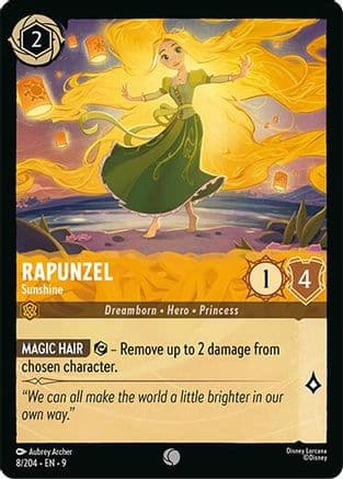 Rapunzel - Sunshine — Fabled Disney Lorcana card by Aubrey Archer